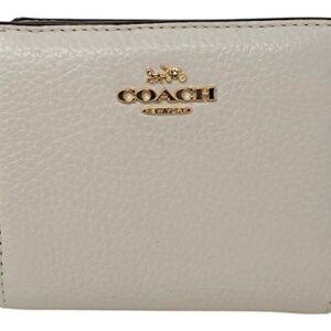 Coach Pebble Leather Snap Wallet Chalk Style No. C2862