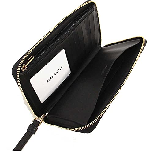 COACH Women's Dempsey Large Phone Wallet (Black)
