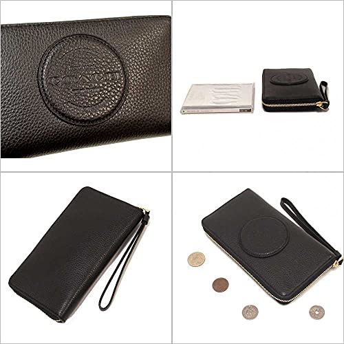 COACH Women's Dempsey Large Phone Wallet (Black)