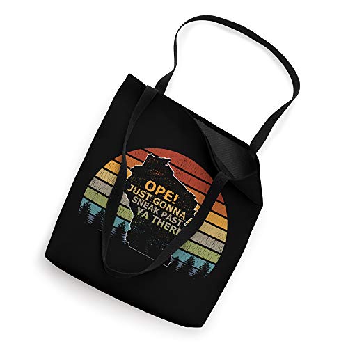 Funny Saying Meme Midwest Ope Retro Sunset Wisconsin Tote Bag