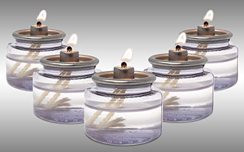 Hyoola Oil Candles - 8 Hour Liquid Candles - Disposable Liquid Paraffin Tea Lights - 24 Pack - for Restaurant Tables and Emergency Candles