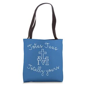 totus tuus totally yours virgin mary mother of god catholic tote bag
