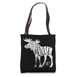 I Just Really Like Moose Stuff Christmas For Women Men Kids Tote Bag