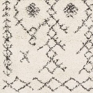 Mark&Day Area Rugs, 5x7 Macolm Bohemian/Global Charcoal Area Rug, Beige/Black/Cream Carpet for Living Room, Bedroom or Kitchen (5'3" x 7'3")