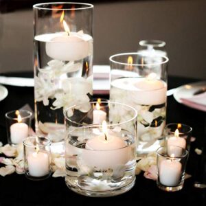 Set of 48 Unscented Floating Candles for Centerpieces, 2 Inch Small Floating Candles for Holiday, Weddings, Parties, Special Occasions and Christmas Home Decorations