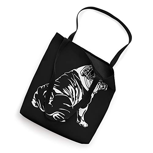 Funny Cool English Bulldog dog portrait gift present dog Tote Bag