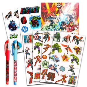 Marvel Comics Poster Set for Kids ~ 12 Pc Bundle with Marvel Superhero Posters for Room Decor and Walls, Stickers | Comic Book Prints