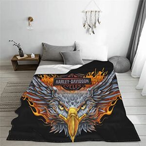 JJDOWN Motorcycle Blanket Super Soft and Comfortable Flannel Throws Blanket for Adults Or Kids, Used for Sofa Or Bed 60 inchx50 inch