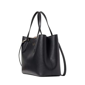 kate spade handbag purse Harper satchel in leather (Black)