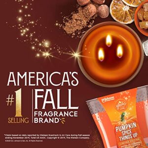 Glade Candle Pumpkin Spice, Fragrance Candle Infused with Essential Oils, Air Freshener Candle, 3-Wick Candle, 6.8 Oz
