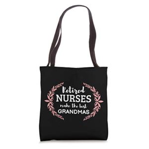 retired nurse gift for grandmas nursing retirements rn lpn tote bag