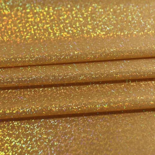 Fitable Gold Sequin Tablecloth for Parties 60x84 Inch - Sparkle Glitter Table Cloth Laser Rectangle Table Cover Overlay for Wedding Baby Shower Ceremony Birthday Cake Table Holiday Banquet Decoration