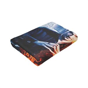 Ultra-Soft Fleece Blanket Lucifer Flannel Throw Blankets for Couch & Bed 60"x50"