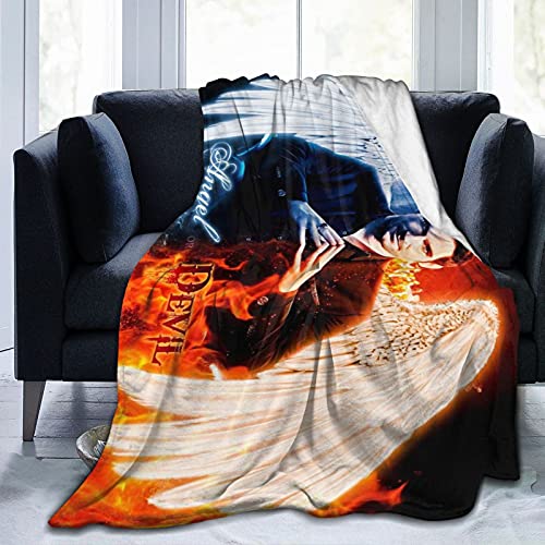 Ultra-Soft Fleece Blanket Lucifer Flannel Throw Blankets for Couch & Bed 60"x50"