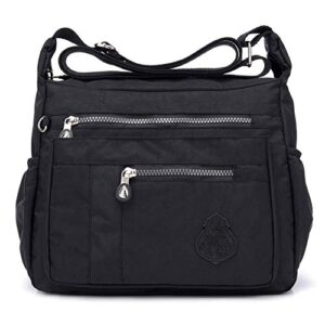 mintegra crossbody bag for women nylon waterproof shoulder purse messenger bag lightweight pocketbooks