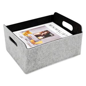endless functions – collapsible storage basket with handles – charcoal