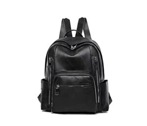 women backpack purse pu leather shoulder bag travel bag handbag casual fashion multifunctional design satchel bag anti-theft