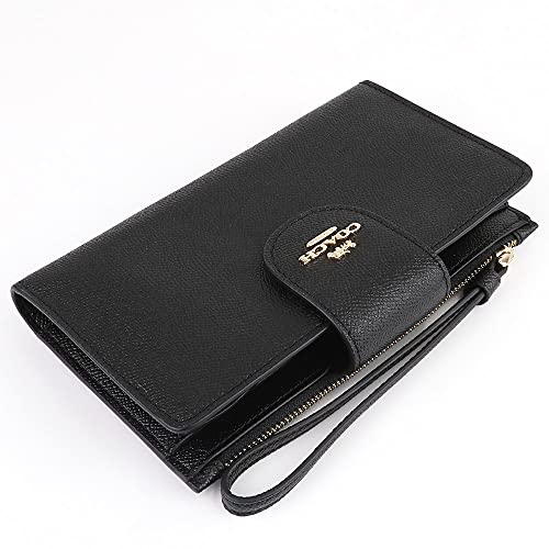 Coach Cross Grain Tech Wallet in Black