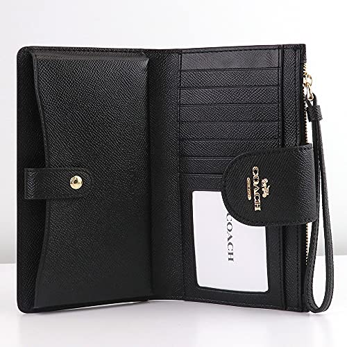 Coach Cross Grain Tech Wallet in Black