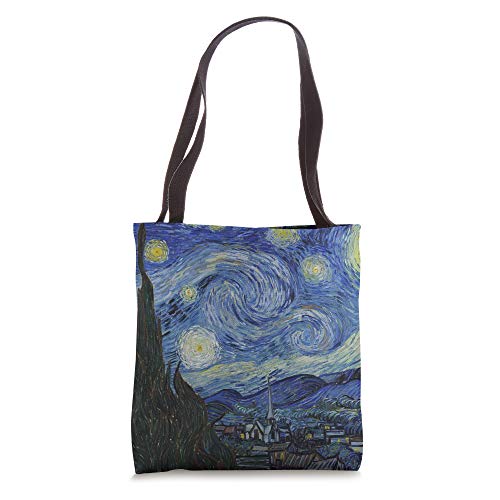 Starry Night by Vincent van Gogh | Famous Painting Tote Bag