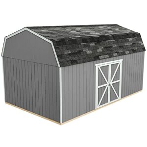 Handy Home Products Hudson 12x20 Do-it-Yourself Wooden Storage Shed with Floor