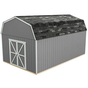 Handy Home Products Hudson 12x20 Do-it-Yourself Wooden Storage Shed with Floor