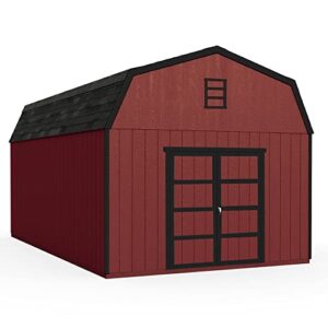 Handy Home Products Hudson 12x20 Do-it-Yourself Wooden Storage Shed with Floor