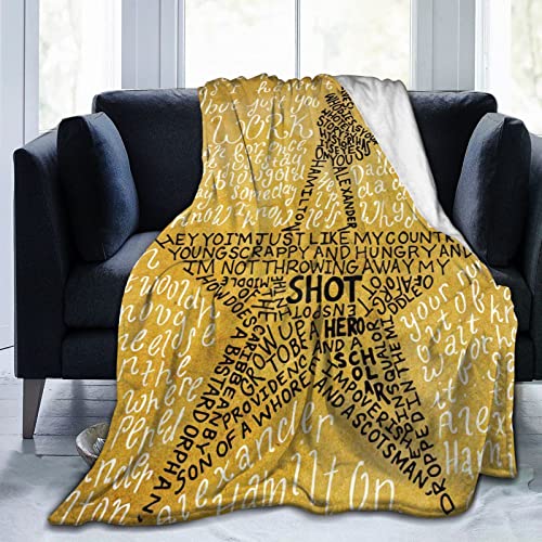 Ultra Soft Throw Blanket Flannel Fleece All Season Light Weight Living Room/Bedroom Warm Blanket