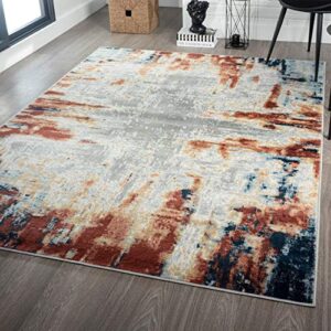 luxe weavers olimpia collection 5956 multi modern abstract area rug 9×12