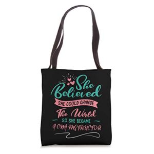 so she became a cna instructor tote bag