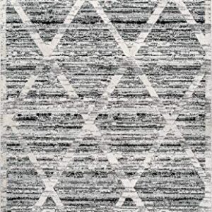 nuLOOM Suri Soft Diamond Trellis Textured Area Rug, 9' x 12', Grey