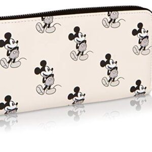 Loungefly Disney Mickey Mouse Faux Leather Wallet - Bi-Fold & Zip Around