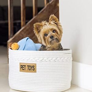 Midlee Oval Braided Handle Toys Basket