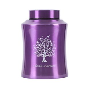 Tree of Life Urns for Human Ashes - Cremation Urns Adult for Funeral, Burial or Home - Cross Urns for Ashes Men Women - Decorative Urn for Ashes Male Female (160 Cubic inches, Purple(Tree))