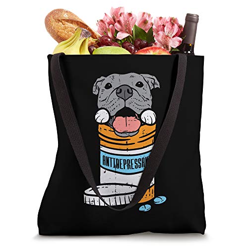 Antidepressant Pitbull Funny Pitties Dog Lover Owner Gift Tote Bag