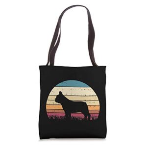 french bulldog sunset retro frenchie dog lover owner gift tote bag