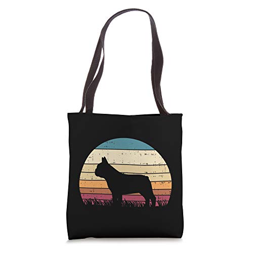 French Bulldog Sunset Retro Frenchie Dog Lover Owner Gift Tote Bag