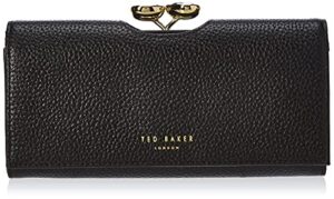 ted baker women’s 0 travel accessory-bi-fold wallet, black, one size