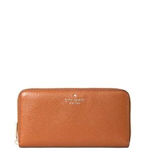 kate spade new york leila large continental wallet in warm gingerbread