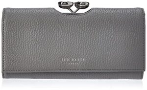 ted baker women’s 0 travel accessory-bi-fold wallet, grey, us:one size