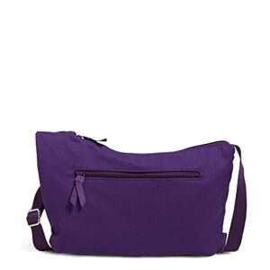 vera bradley women’s cotton crossbody sling purse, elderberry – recycled cotton, one size