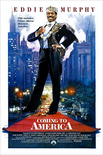 Coming To America (Eddie Murphy) Movie Poster Size 24 x 36 Inches - An Authentic Poster Office Print with Holographic Sequential Numbering