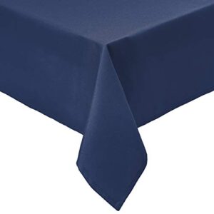 amazon basics square washable polyester fabric tablecloth – 52″ x 52″, navy blue, pack of 2