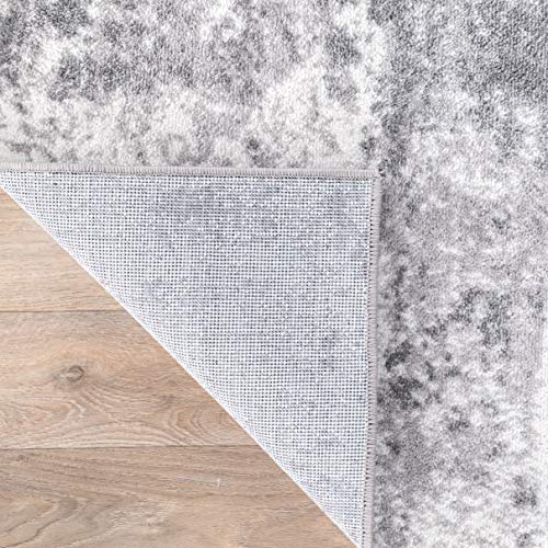 Rugshop Distressed Abstract Area Rug 2' x 3' Gray