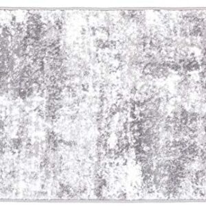 Rugshop Distressed Abstract Area Rug 2' x 3' Gray