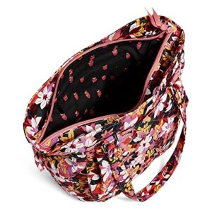 Vera Bradley Women's Cotton Glenna Satchel Purse, Rosa Floral - Recycled Cotton, One Size