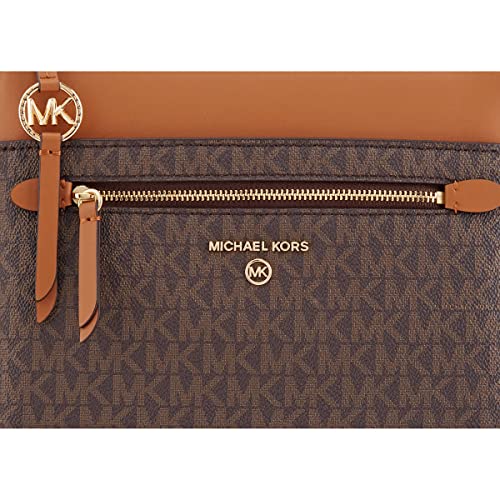 Michael Kors Jet Set Charm Small North/South Flat Crossbody Brown/Acorn One Size