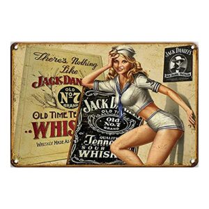whiskey bar vintage decor signs retro metal signs man cave decor vintage room decor signs outdoor wall plaques garage retro signs bar funny signs size: 11.8 x 7.8 inches