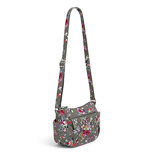 Vera Bradley Women's Cotton on the Go Crossbody Purse, Hope Blooms - Recycled Cotton, One Size