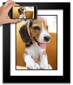 artdirect custom framed 12×14 modern black wood frame with your photo or art – upload any image and we will print and frame it for you